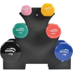 msd mambo coated dumbbells stand